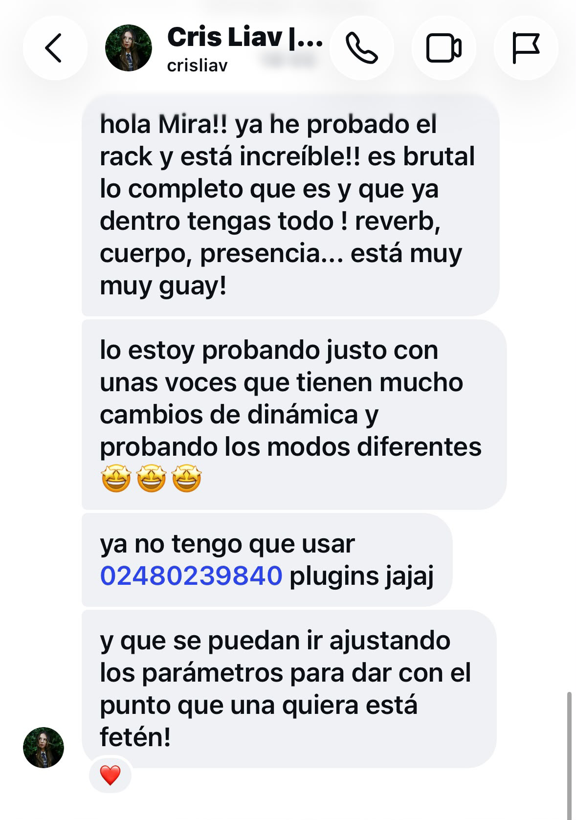 Reseña de Cris Liav sobre el Vocal Rack de Mira Audio